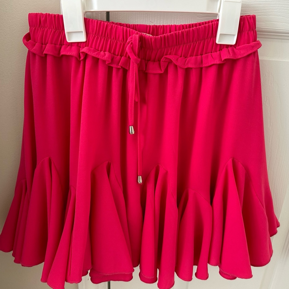 Main Strip Large Hot Pink Mini Skirt